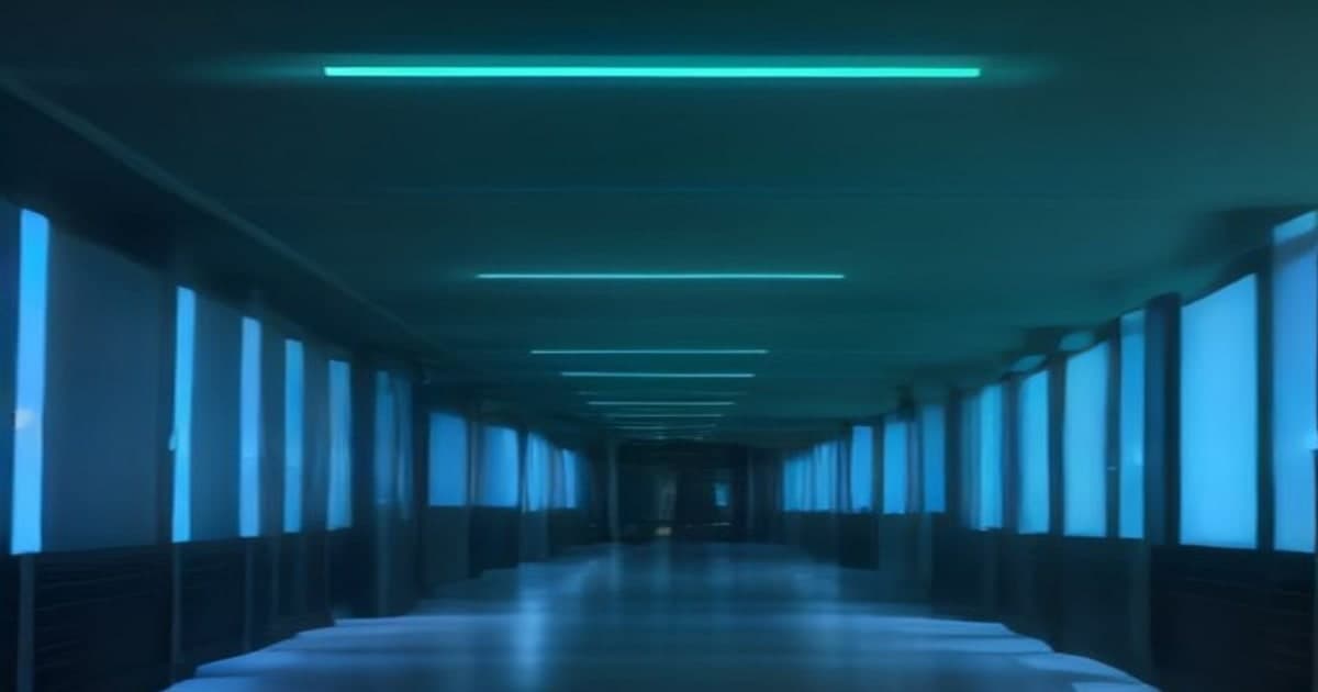 Rows of advanced server racks with glowing blue indicators in a modern high-density data center facility.